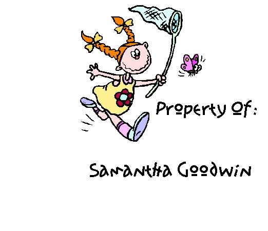 Girls "Property of..." Stickers