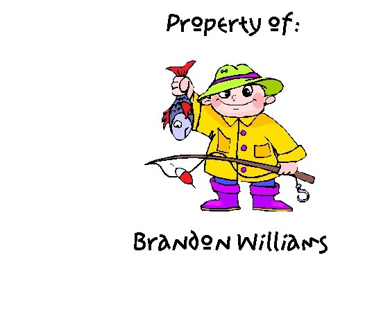 Boy's "Property of..." Stickers