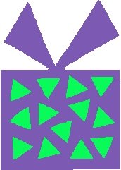 Purple Gift Stickers