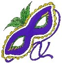 Mardi Gras mask Return Address Labels