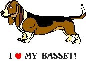 I Love My Basset! Return Address Labels