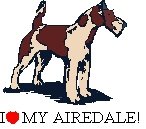 I Love My Airedale! Return Address Labels