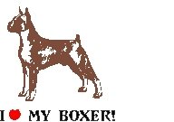 I Love My Boxer! Return Address Labels