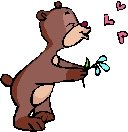 Kissing Bear Return Address Labels
