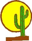 Cactus and Sun Return Address Labels