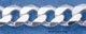 STERLING SILVER HEAVY CURB BRACLET 8" STYLE 350