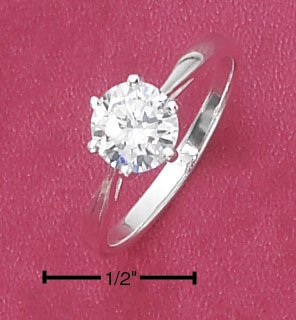 CUBIC ZIRCONIA 6MM RING (SR-2219)
