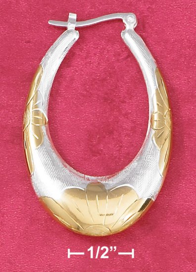FLORAL ETCHED HOOPS (EA-3534)