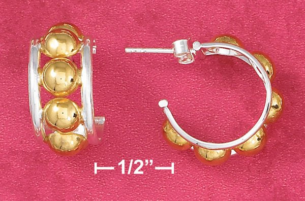 TWO-TONE BEAD HOOPS (EA-3547)