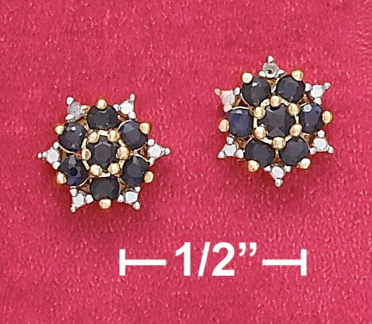SAPPHIRE POST EARRINGS (EA-3466)