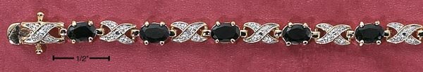 SAPPHIRE AND X BRACELET ( BR-2172)