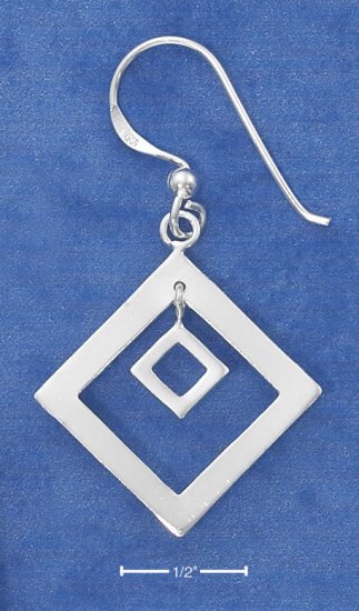 DOUBLE DIAMOND EAR RINGS EA-2886
