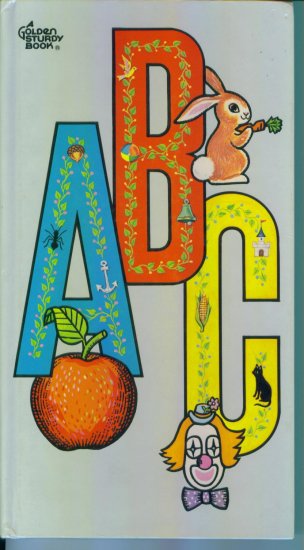 Vintage Chipboard A Golden Sturdy Book Children's ABCs