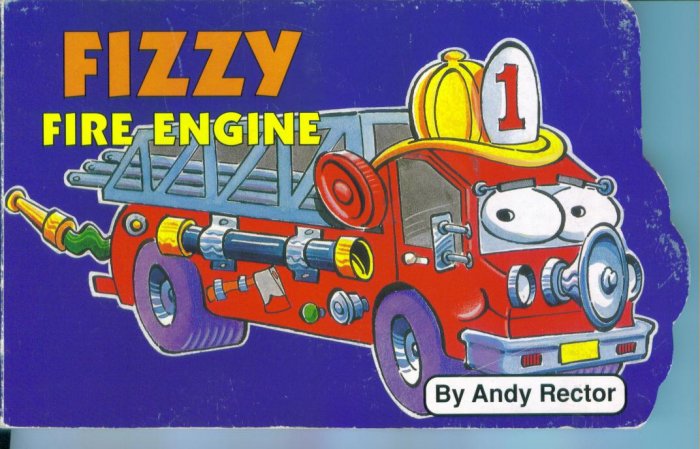 Fizzy Fire Engine Chip Board Children's Book Andy Rector