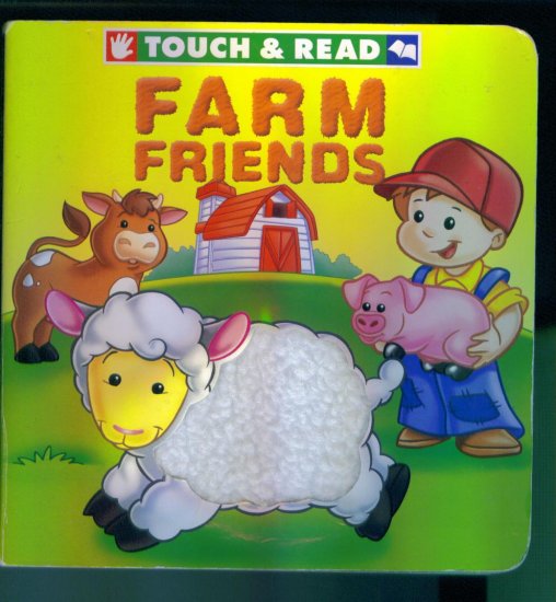 Touch & Read Farm Friends Children's Toddler Board Book EUC