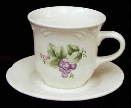 Pfaltzgraff Grapevine Dinnerware Dish(es) - Mug Cup & Saucer Set