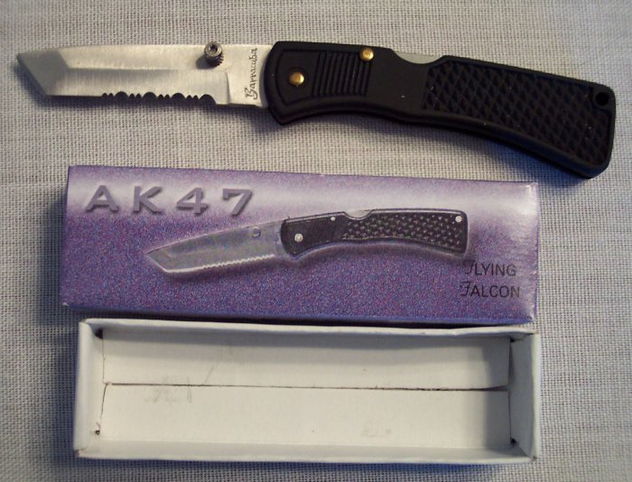 FLYING FALCON AK47 Pocket Knife ~ Sporting Goods ~ FROST CUTLERY