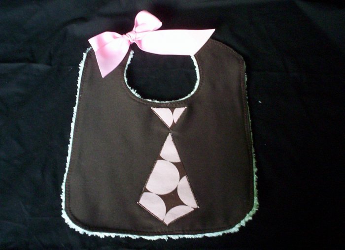 Retro Neck Tie - Disco Dot Soak Proof Bib
