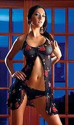 80114-XL: Flower Babydoll with Matching Thong. XL