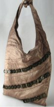 0531HB-99771: Tote Bag with Hanging Coin Accents
