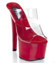 00458F-TRECHEST-702: Treasure Chest - Women's 6 3/4" Hollow Platform Heels with Double Strap