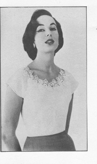 Vintage Crochet Blouse Pattern