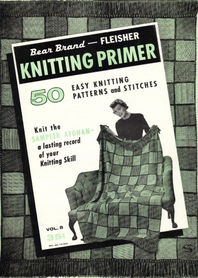 Vintage Knitting Pattern Stitch Library