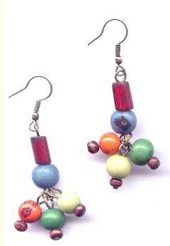 Organic Colorful Acai earrings