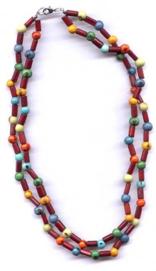Organic Bambu & Acai necklace
