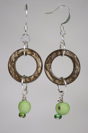 Organic Coconut earrings