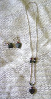 Liquid Silver Necklace and Earring Set