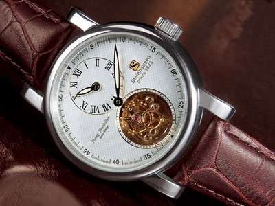 Steinhausen Tourbillon Mechanical Watch (Silver) # TW 521 S