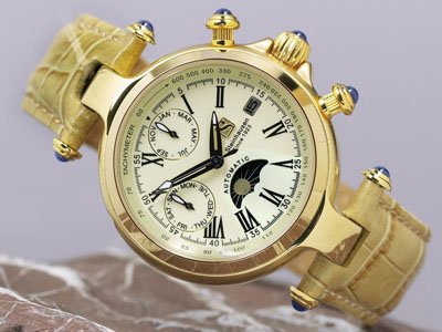 Steinhausen Ladies Marquise Automatic Watch Gold # TW 691 G