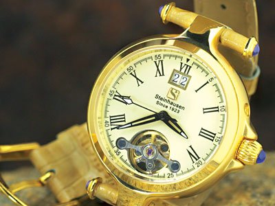 Steinhausen Ladies Marquise Voyager Automatic Gold # TW 693 G