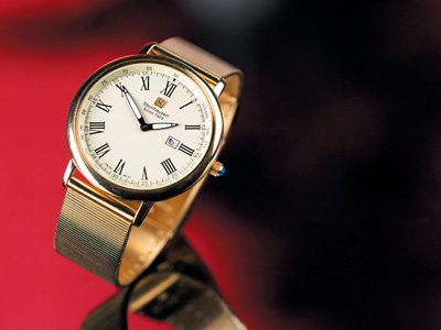 Steinhausen Mesh Band for Dunn Horitzon Watch (Gold) # TW 493 GMB