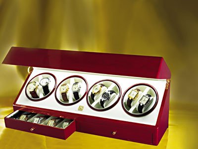 Steinhausen Quad II Watch Winder (Cherry) # TM 514 E