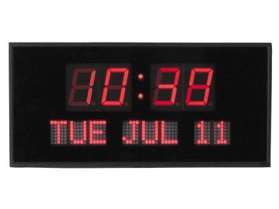 Time Square LED Calender Wall Clock # TL 248 S