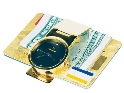 Steinhausen Time'n Money Clip (Gold/Black) # TM 335 G