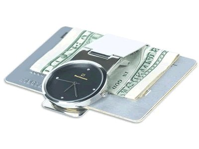 Steinhausen Time n Money Clip (Silver/Black) #TM 335
