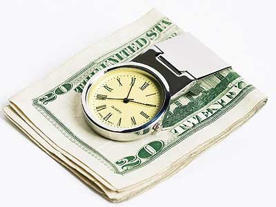 Steinhausen Time N Money Clip (silver/yellow dial) # TM 336 S