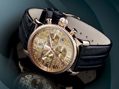 Steinhausen Swiss Chronograph Watch (Rose Gold) # TW 573 RG