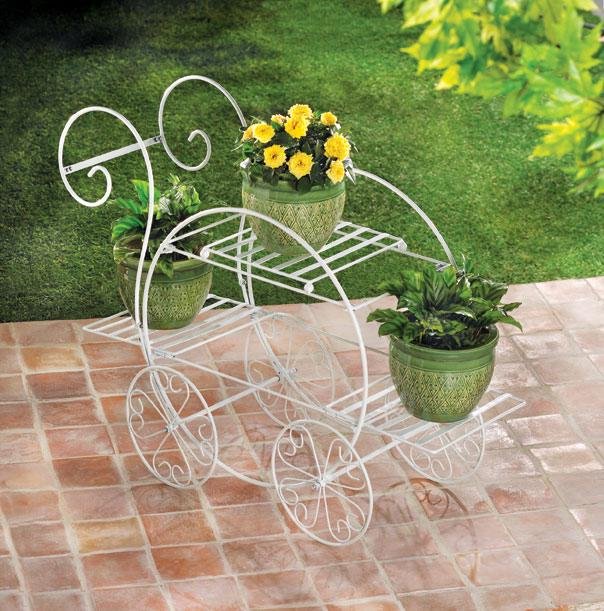 French Flower Cart Plant Stand -- FREE SHIPPING