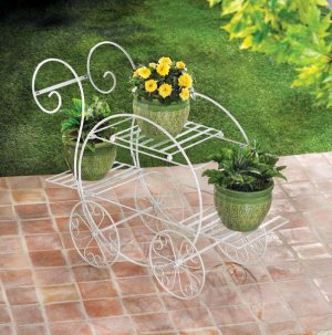 French Flower Cart Plant Stand -- FREE SHIPPING