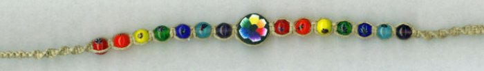 Rainbow anklet