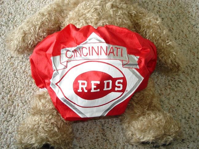 LOT OF 3 CINCINNATI REDS baby infant diaper cover fits to 12 mos