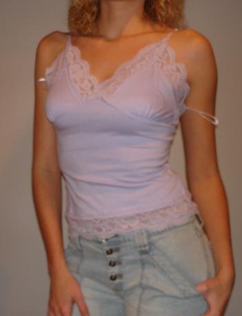 NEW Lavender purple lacey cami strappy tank top (S, L)