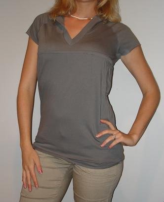 NWT CHARLOTTE RUSSE grey gray hoodie long tunic shirt (sz S)