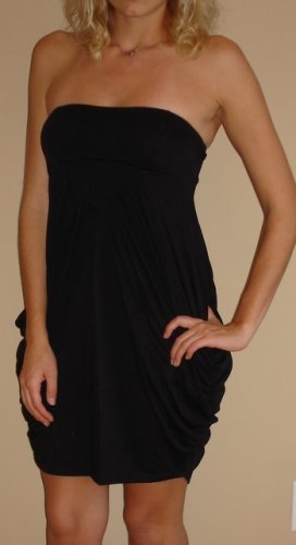 NWT CHARLOTTE RUSSE black strapless short dress sz S
