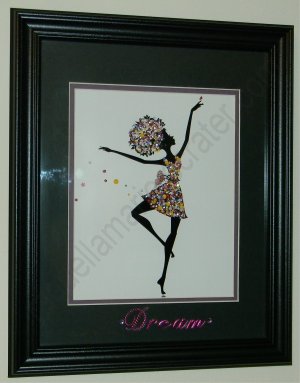 Black Ballerina - Gorgeous Framed Art!