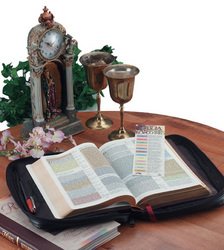 Italian Stone Design Genuine Leather Bible Cover